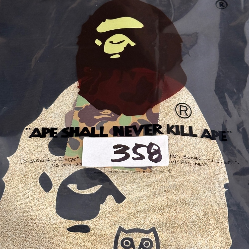 Bape x‎ OVO Drake Size A Bathing Ape Very Own Gold Owl T shirt NWT - Picture 4 of 4